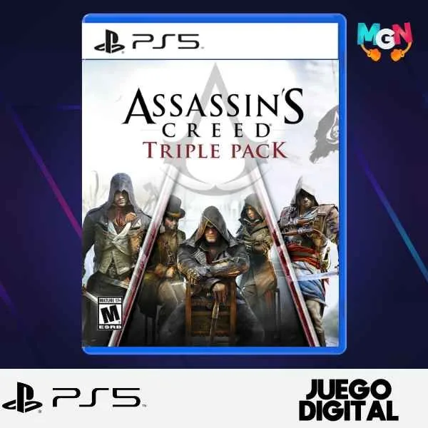 ASSASSINS CREED TRIPLE PACK: BLACK FLAG, UNITY Y SYNDICATE