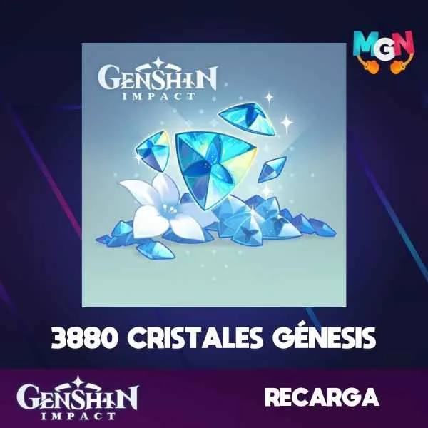 GENSHIN IMPACT - 3880 CRISTALES GÉNESIS