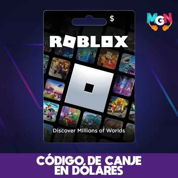 ROBLOX RECARGA DE DOLARES - CÓDIGO DE CANJE