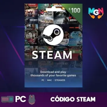 STEAM GIFT CARD 100 USD - CÓDIGO