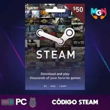 STEAM GIFT CARD 50 USD - CÓDIGO
