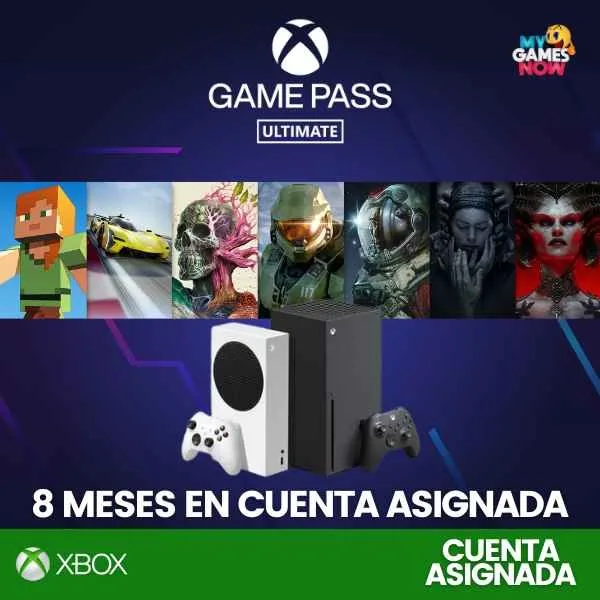 XBOX GAME PASS ULTIMATE 8 MESES - CUENTA ASIGNADA