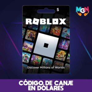 ROBLOX RECARGA DE DOLARES - CÓDIGO DE CANJE