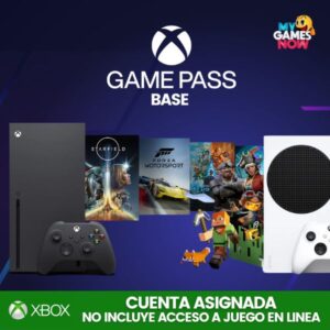 XBOX GAME PASS BASE POR MESES (SIN ONLINE) – CUENTA PRINCIPAL