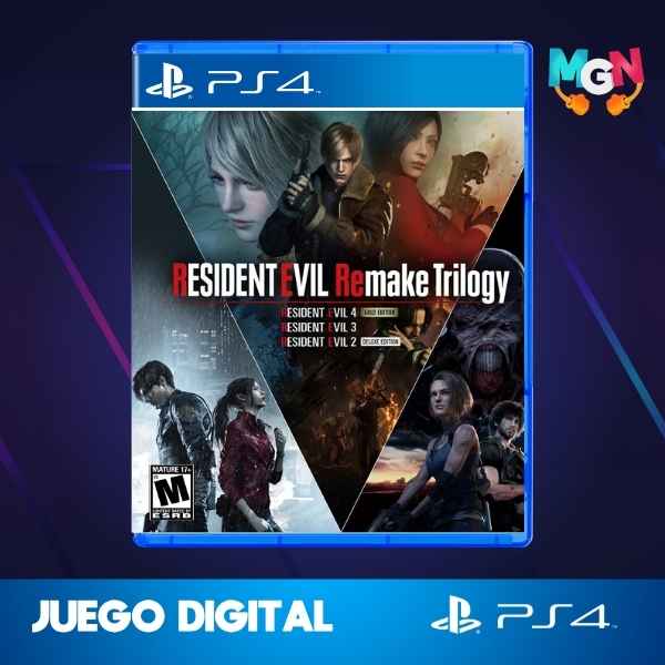 RESIDENT EVIL REMAKE TRILOGY (2, 3 Y 4) (Juego Digital PS4)