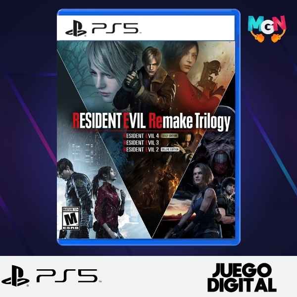 RESIDENT EVIL REMAKE TRILOGY (2, 3 Y 4) (Juego Digital PS5)